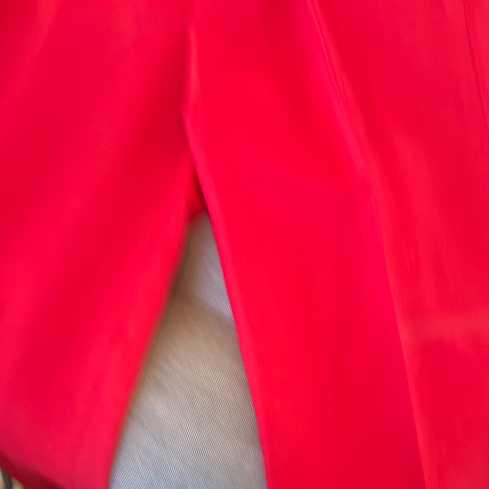 Lauren Ralph Lauren Red Ankle-Length Cropped Pants
